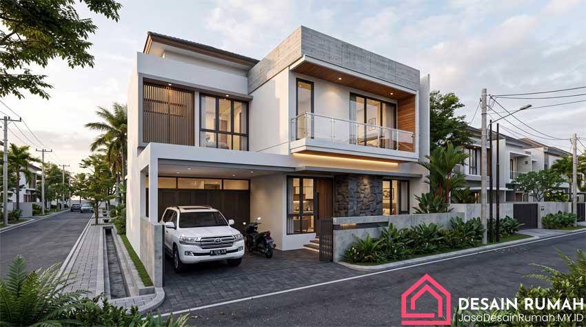 Jasa Desain Rumah Malang, Arsitek untuk Rumah Impian Anda 1 Desain Rumah Tipe 120 2 Lantai Modern Elegan